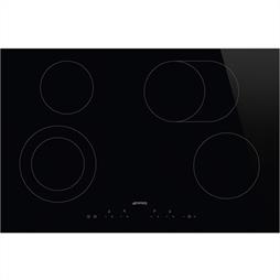 Smeg 77cm Ceramic Black Glass Hob - SE384EMTD