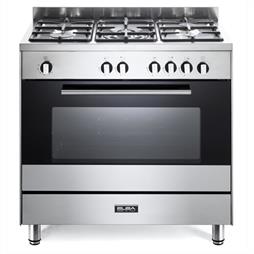 Elba 5 Burner 80cm Stainless Steel Full Gas Stove - 01/85CX822N