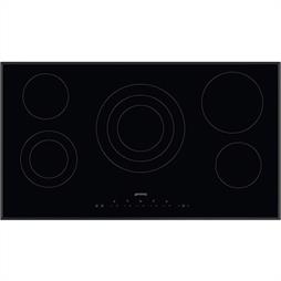 Smeg 90cm Ceramic Black Glass Hob - SE395ETB