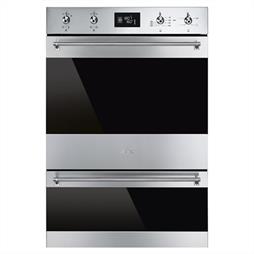 Smeg Classic Built In Electric Double Oven - Stainless Steel - DOSP6390X 