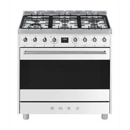 SMEG 90CM WHITE GAS/ELECTRIC STOVE – C9MAXSSA9